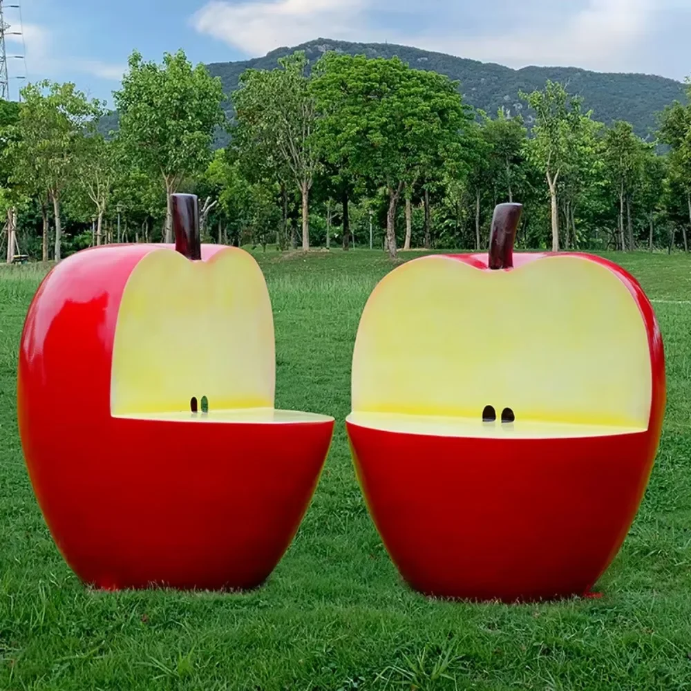 

Outdoor Park Decoration Fiberglass Table and Chair Set Sculpture Garden Premium Garden Supplies