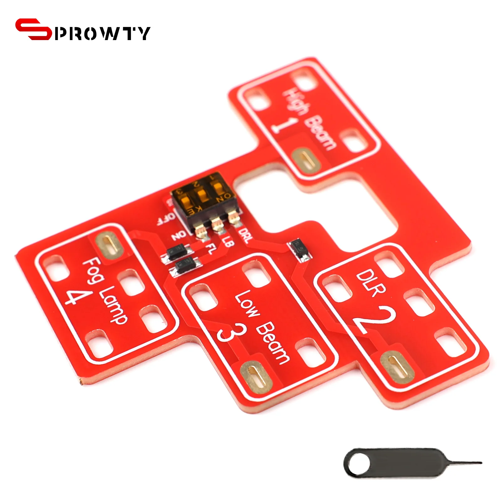 

SPROWTY 2003-2007 Chevy Silverado GMC Sierra Customizable Headlights-8/6 High Mod Fog Lamp with Integrated Low/High Beam & DRL