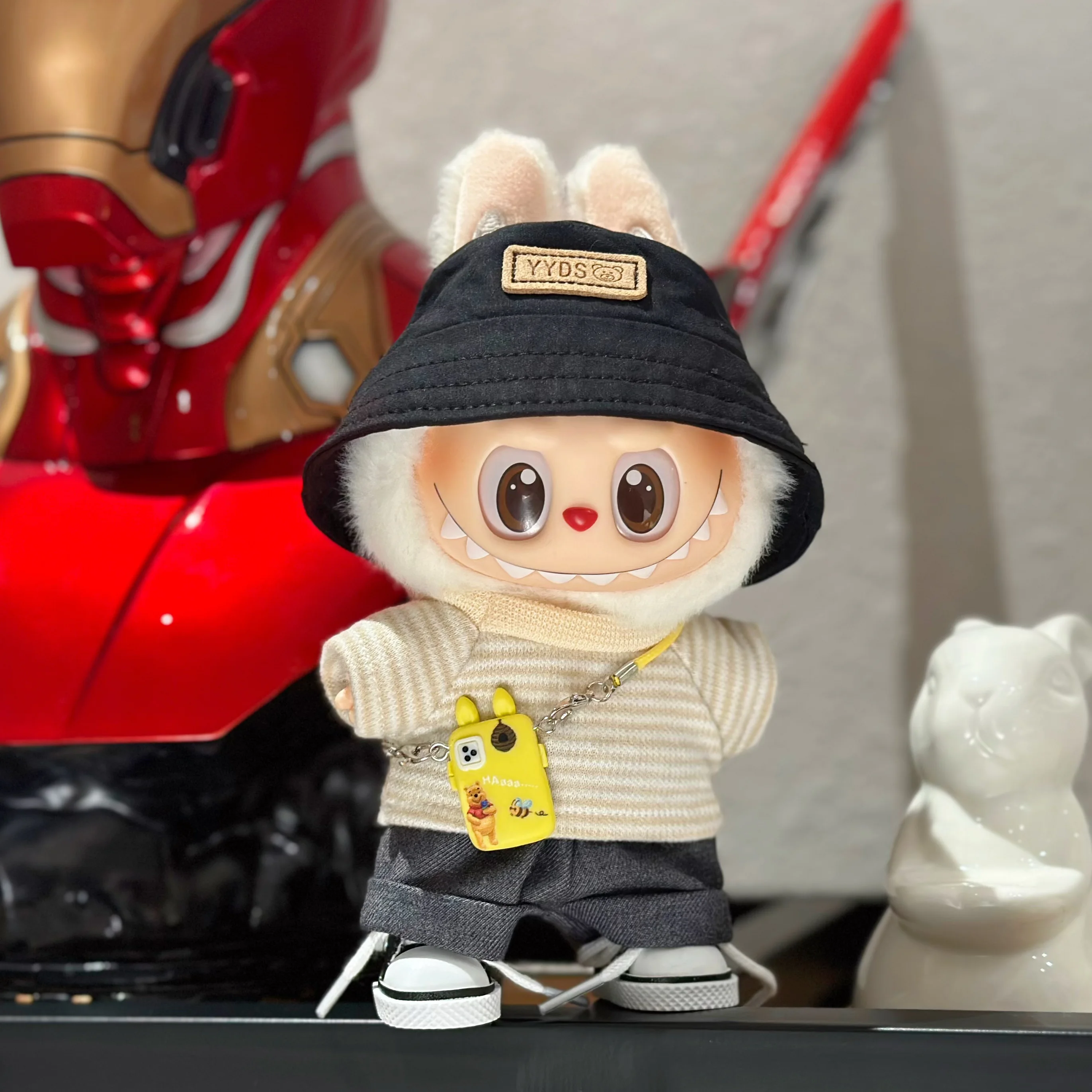 Doll Clothes Only for 17cm Labubu 1st/2nd/3rd Gen Blind Box Hangable Figures Replacement Outfits Costume Set