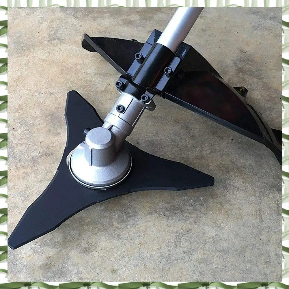 Professional Tool Brush Cutter Blade Weed Wacker Replacement Blade, Carbide Steel With Adapter Attachment, (25.4 Mm Or 20 Mm Arb