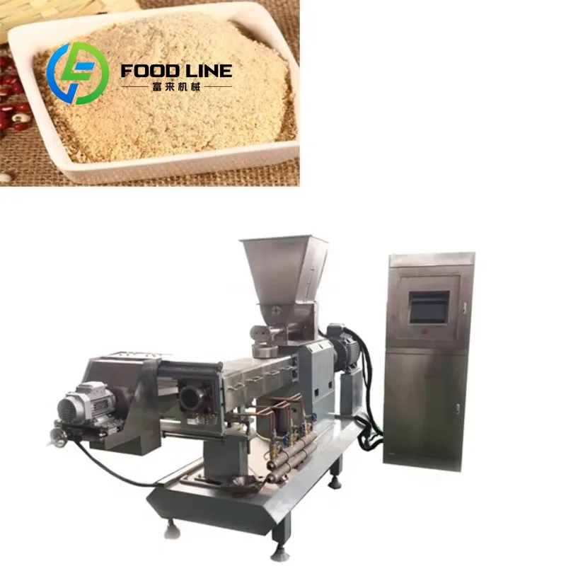 Automatic Baby Food Extruder Industrial Production Line for Puree Instant Porridge Nutritional Powder Customized