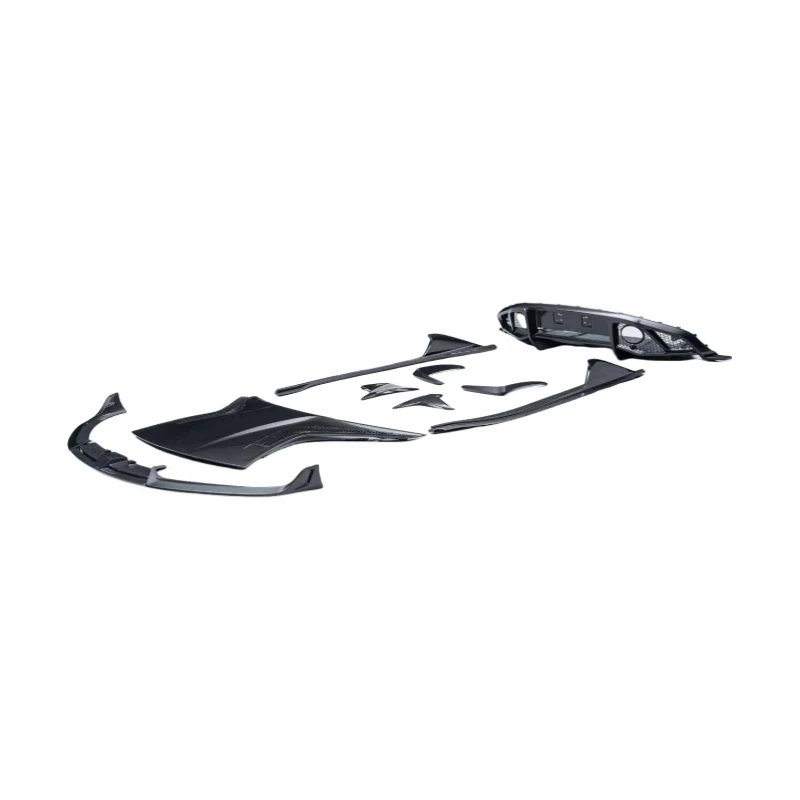 Body Kit PK Style Dry Carbon Fiber Front Lip Hood Side Skirts Rear Diffuser Rear Spoiler Emira