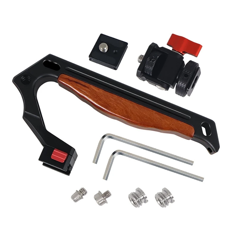 ด้ามจับอเนกประสงค์สำหรับพกพาบนสำหรับถ่ายภาพ1ชุด1/4การขยายตำแหน่ง