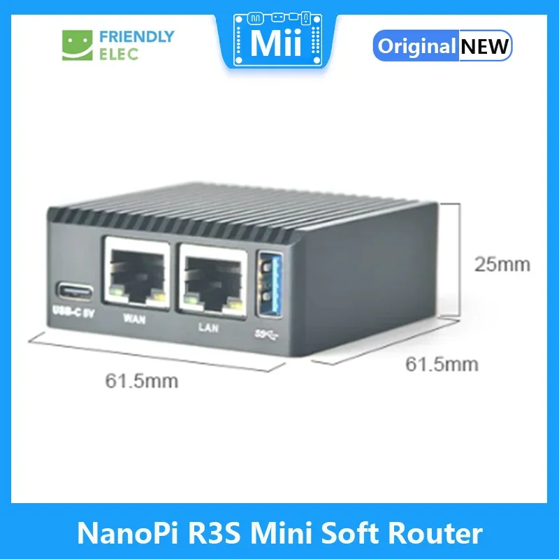 Friendly NanoPi R3S Mini Soft Router With Rockchip RK3566 Android Box Dual Network Port Demon Board