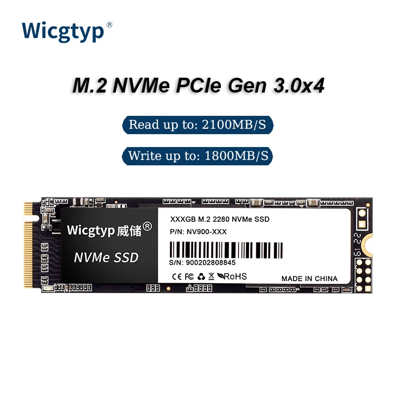 

M.2 NVMe PCIe Gen 3.0x4 SSD 128gb 256gb 512GB For Laptop SSD NMVE M2 2280 1TB 2TB Internal Solid State Drive Hard Disk MSI Asro