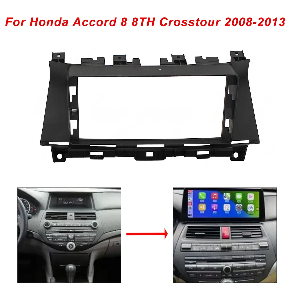 

12,3-дюймовый автомобильный рамочный адаптер для фасции Canbus Box Android, комплект монтажной панели для Honda Accord 8 8TH Crosstour 2008-2012