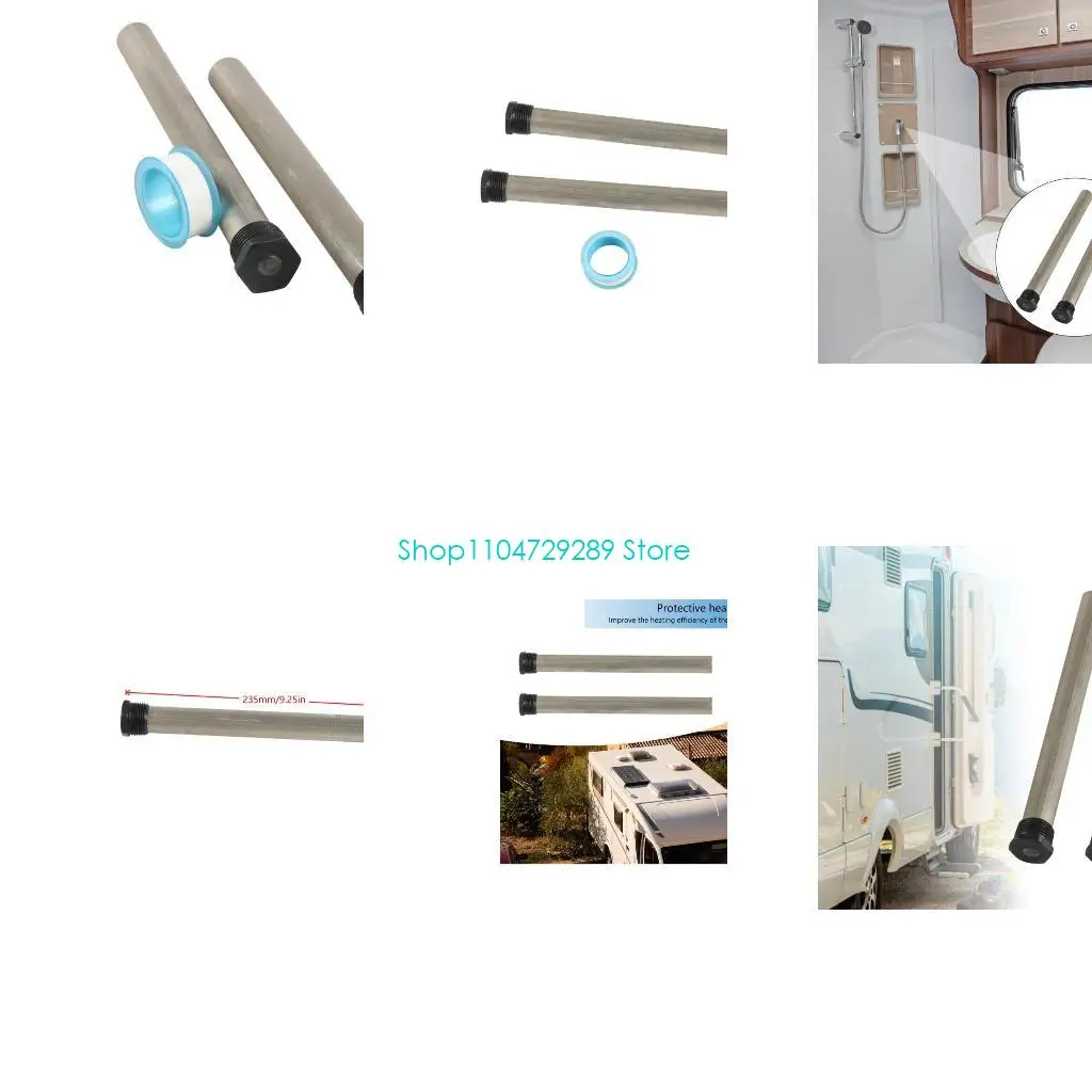 D8KE 2 Pack Campers Water Heaters Magnesium Anode Rod, Anode Rods for Campers Water Heater,Extends The Life of Water Heater