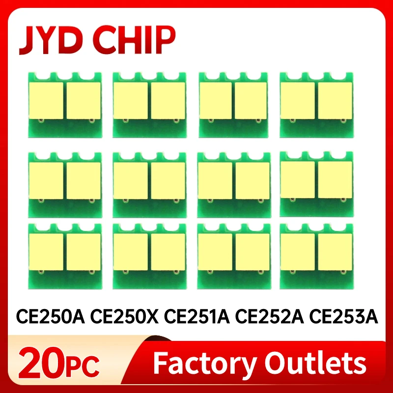 504A CE250A CE250X CE251A CE252A CE253A 504X chip for HP Color LaserJet CP3525 CM3530 3520 Canon CRG323 CRG723 Cartridge chip