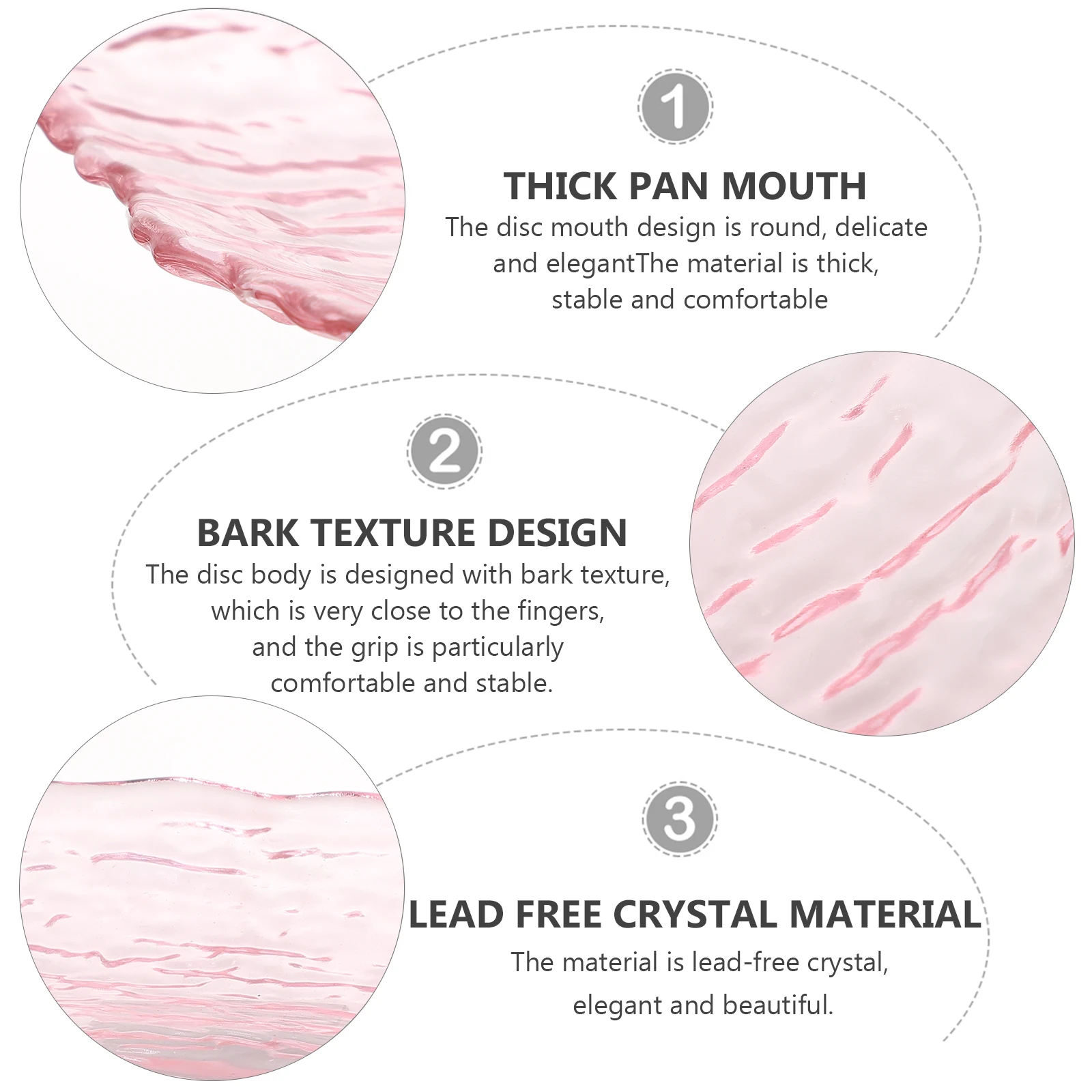 

Plate for Fruit Large Serving Bark Pattern Glass Platter Decorative Dish Dessert