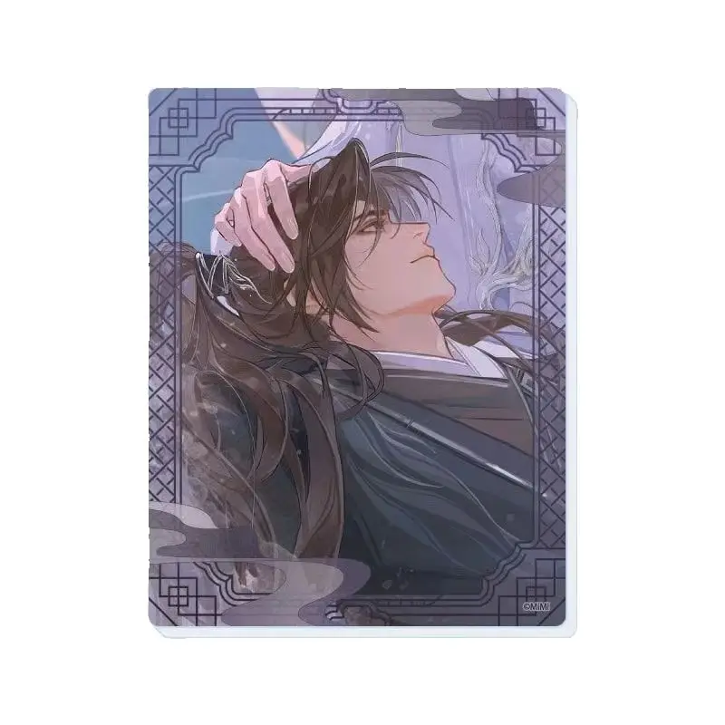 Anime The Husky and His White Cat Shizun Mo Ran Chu Wanning Rectangle Acrylic Stand Model Plate Keychains Desk Decor