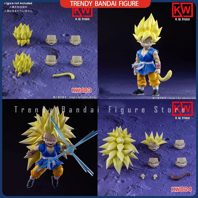 

Аксессуары для студии в наличии KW Dragon Ball S.H. Фигуртс SHF KW003/004, набор аксессуаров для головы, коллекционерские Аниме фигурки, игрушки