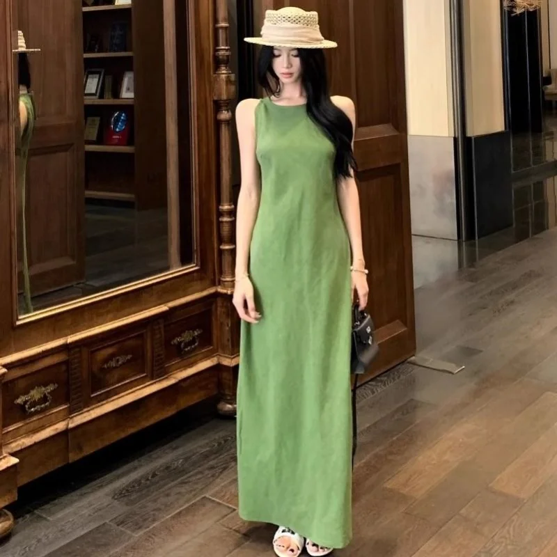 Sukienki Bez Rękawów Damskie Na Imprezę Ślub Letnie Lniane Rozkloszowane Z Kokardą Sukienki Letnie Plażowe Stylizowane Na Wiejski Styl Eleganckie