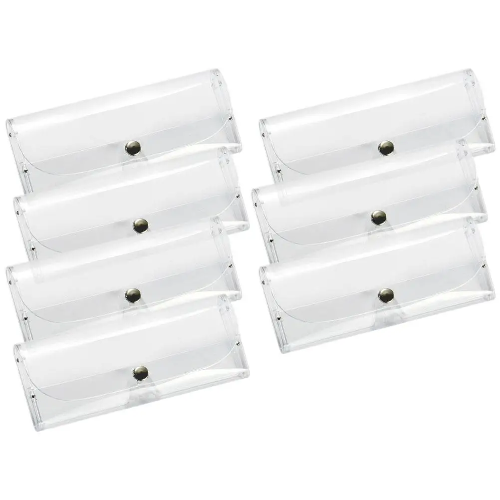 

7 Pcs Glasses Storage Box Hard Shell Eyewear Case Lightweight Durable Travel Organizer Sunglasses Holder Transparent Container