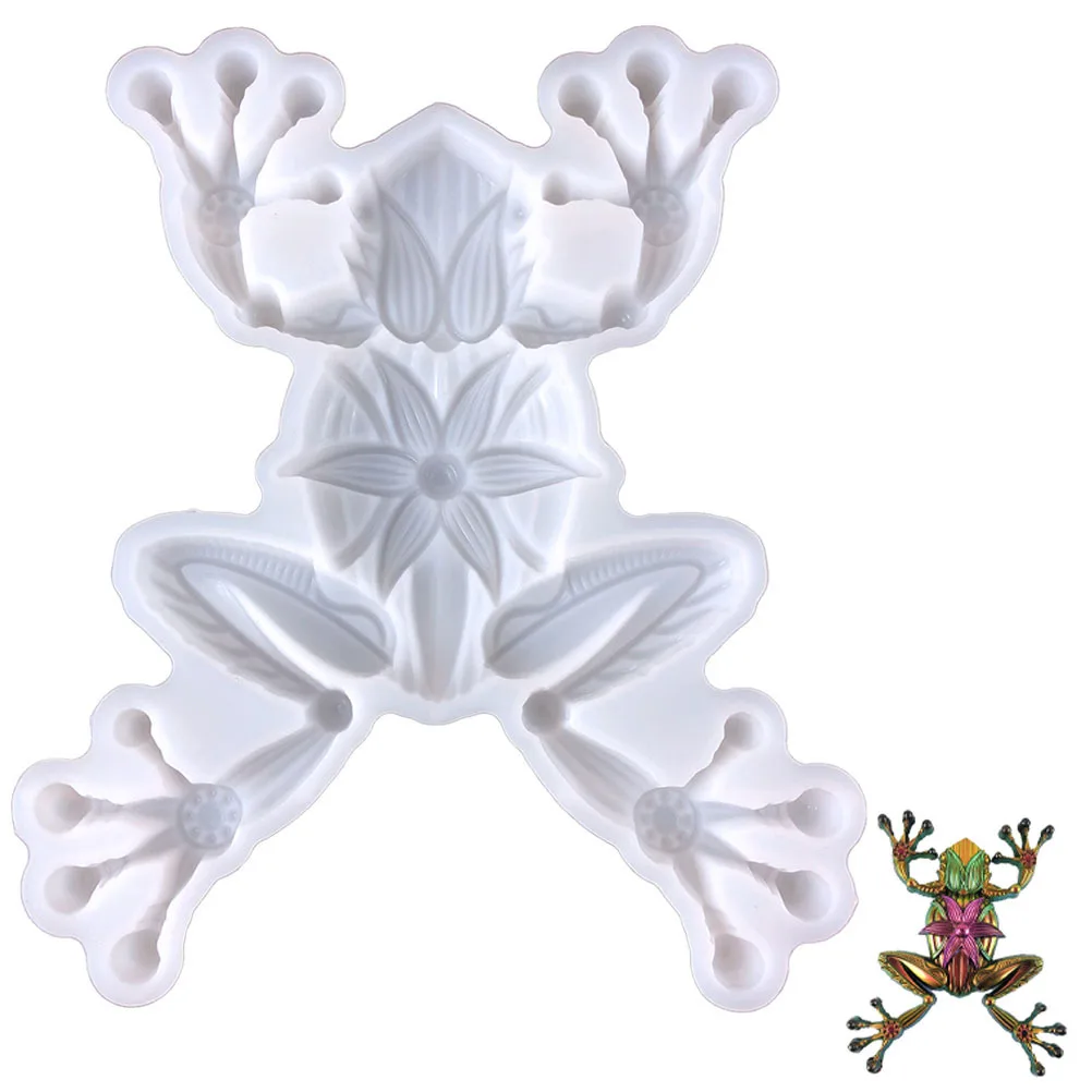 

3D Frog Silicone Mold for Epoxy Resin DIY Crafts Non-Stick Reusable Flexible Mold for Soap Making Handicrafts
