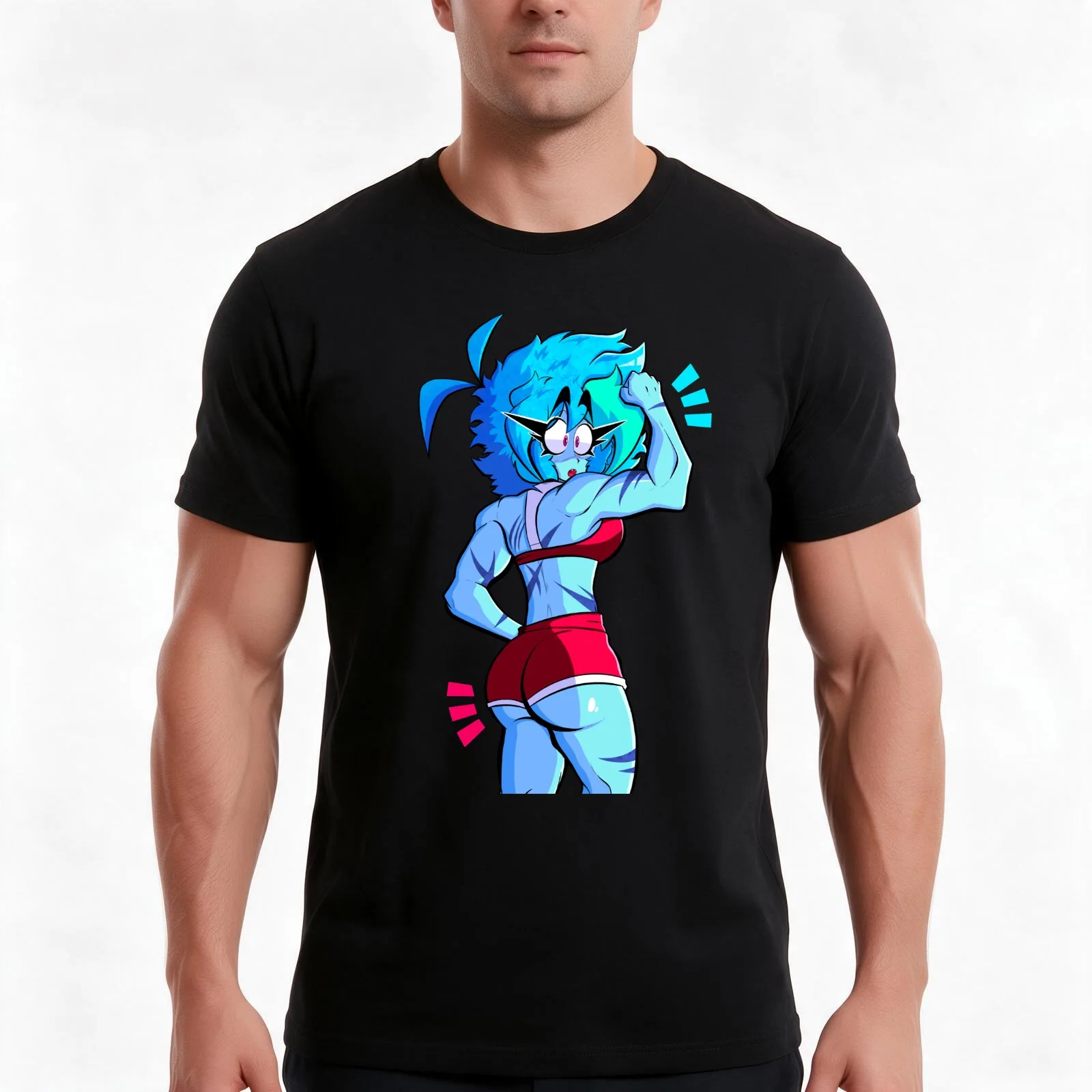 Workout Kay T-Shirt Summer Casual Cotton Tee Oversized Streetwear Tops Vintage Graphic Print Loose Fit Short Sleeve