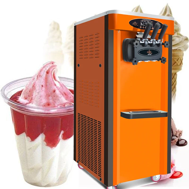 Commercial Ice Cream Machine, Full-Automatic Stainless Steel Desktop, Three Color Ice Cream Machine, Chicken Rolls Machine