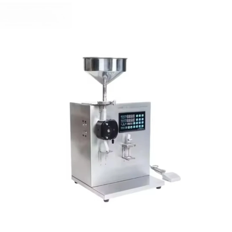 Honey liquid nail polish lip gloss essential oil cosmetics semi-automatic vial pump filling machine