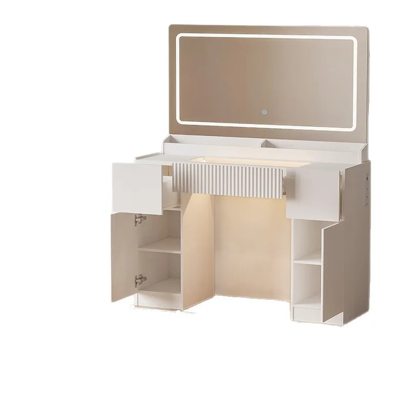 Cross-border Shandong manufacturers LED light strip drawer storage makeup table supports customization