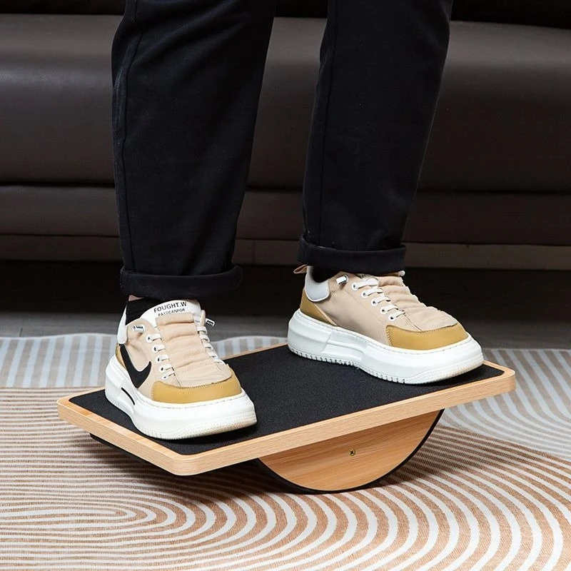 Solid Wood Standing Incline Calf Stretch Board Portable Home Leg Trainer Slant Pedal Leg Slim Shaping Fitness Training Equipment