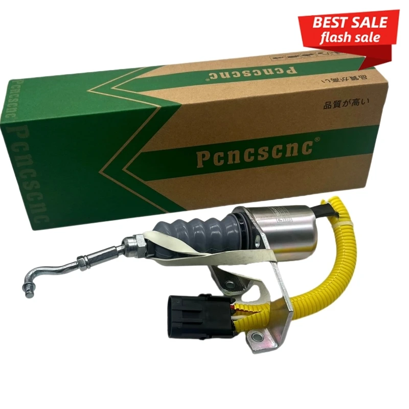 

Excavator Shutdown Solenoid Kits for Kummins5.9L RSV Governor 3974947 SA-3742-24 1751ES for Left-hand Mounting 24V