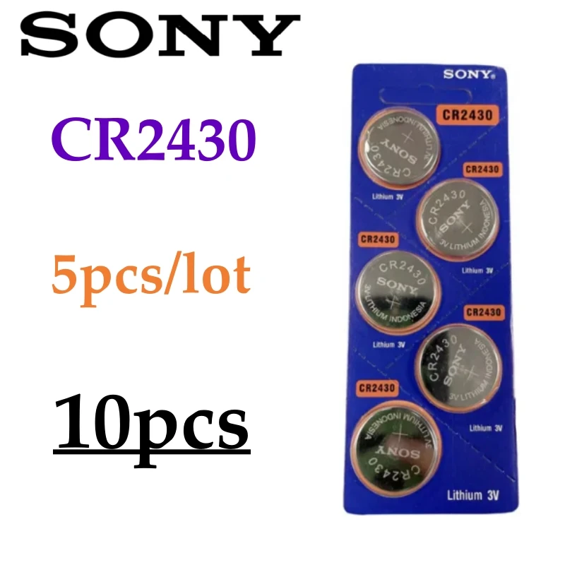 10pcs Original SONY CR2450 CR2430 CR 2450 CR 2430 battery Specialized car remote control Battery