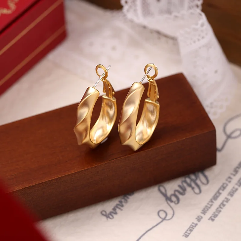 

2026 New Women's Earrings, Circle Hoop Design, 925 Silver Ear Posts, Minimalist Style, Small to Medium Size