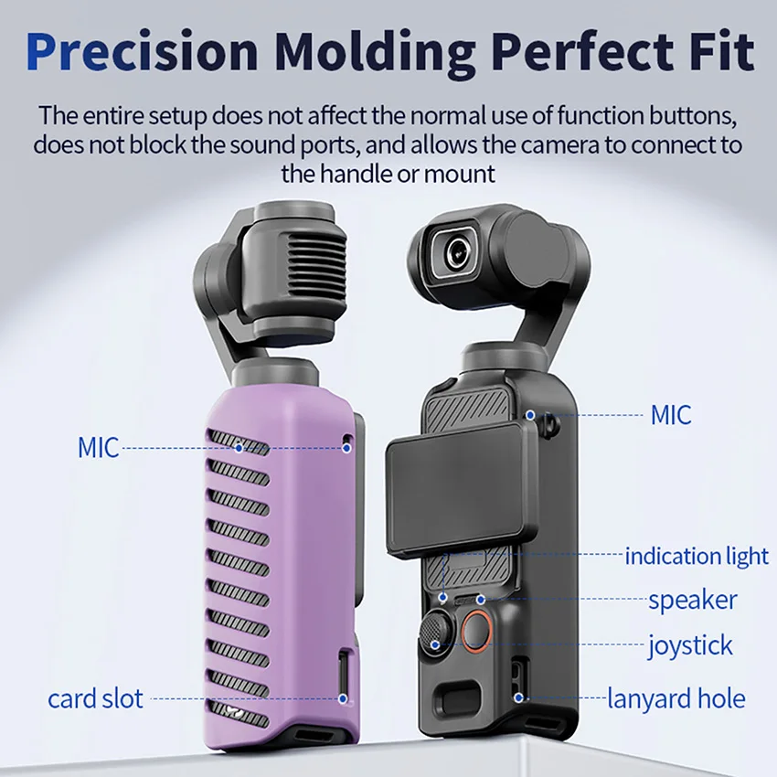 Для DJI Pocket3 Защитный чехол из ТПУ для корпуса, аксессуары против царапин