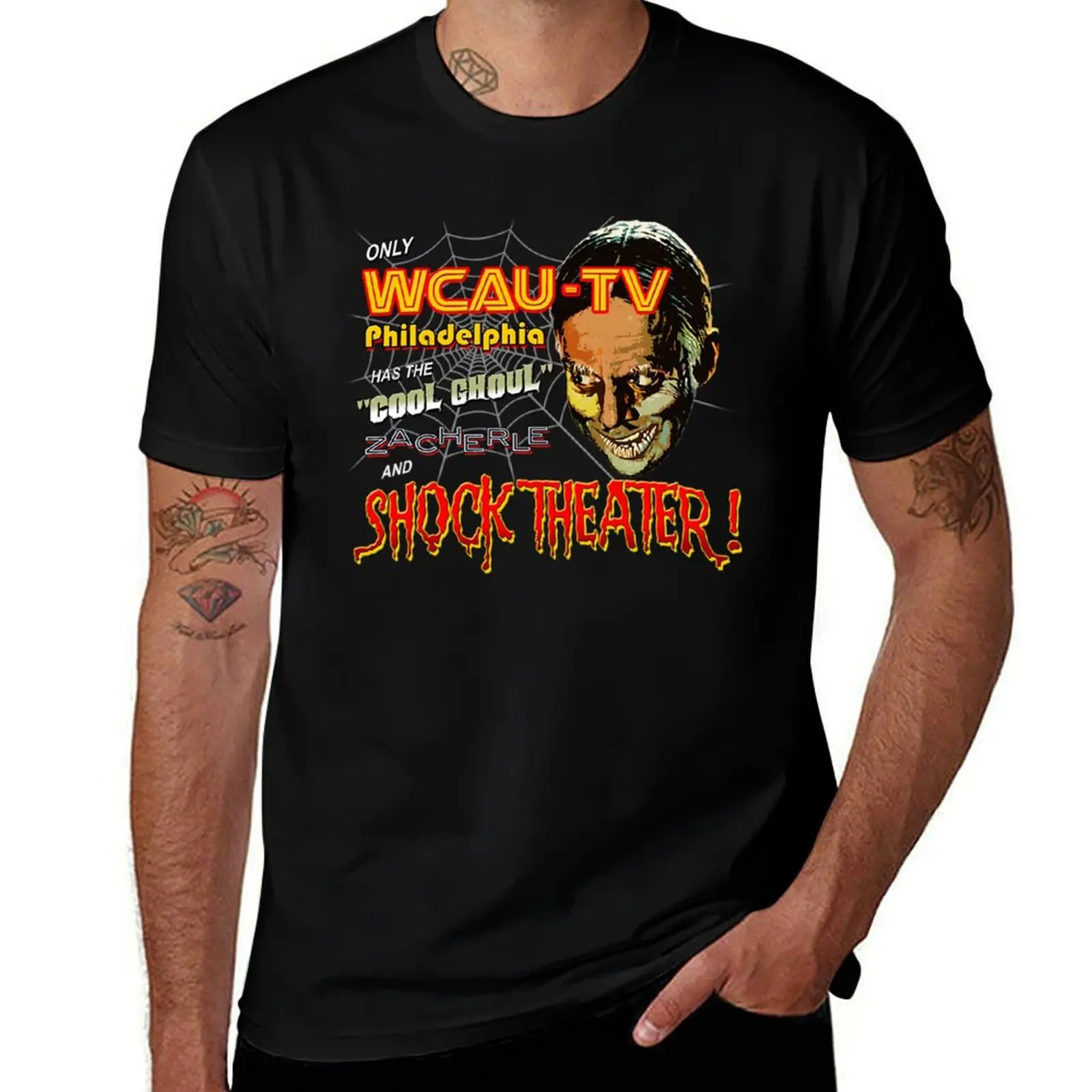 

Zacherle the Cool Ghoul T-Shirt cotton t shirts man 100% t shirt man cotton T-Shirt