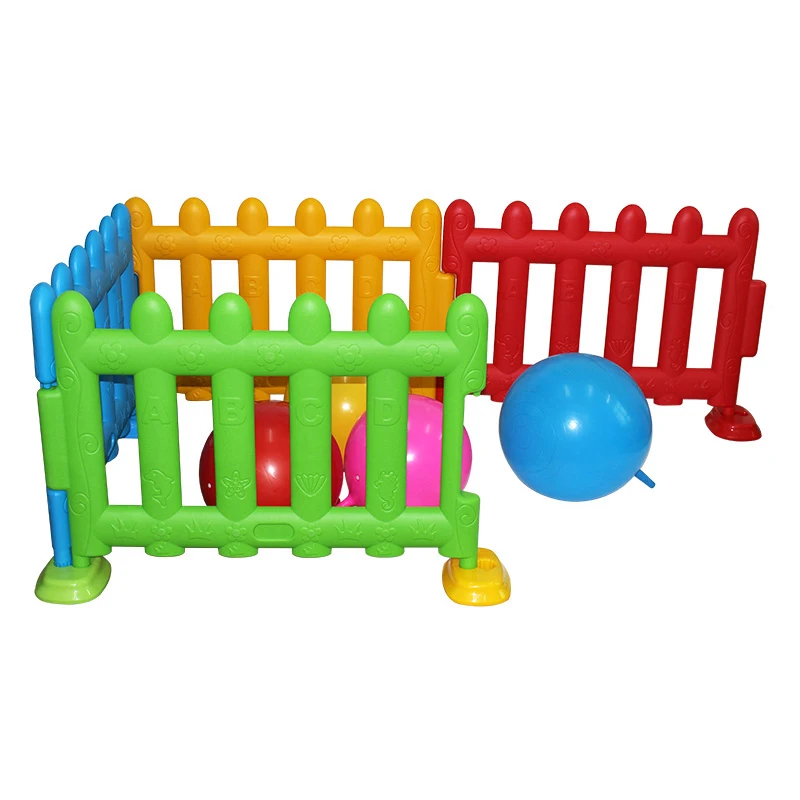 Colorful safety indoor Kids game area children plastic garden fence