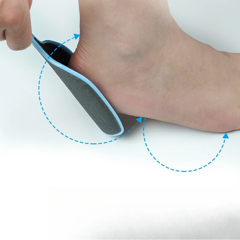 Zakrzywiona Pilka do Stóp Usuwająca Martwy Naskórek i Odciski Dwustronna Profesjonalna Pilka do Pedicure do Stóp Szczotka do Stóp w Kształcie Litery U