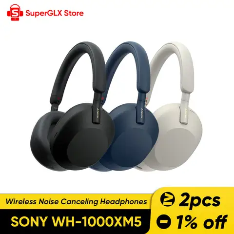 100% Original Sony WH-1000XM5 Wireless Noise Canceling Headphones Bluetooth Earphones 30-Hour Battery Life Headset