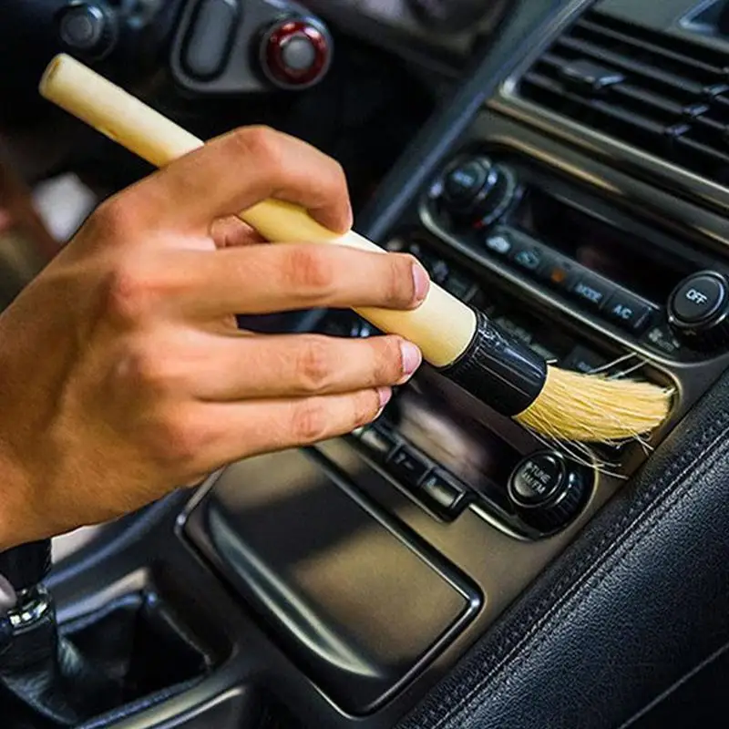 

Car Interior Cleaning Brush Car Air Conditioner Air Outlet Cleaning Soft Brush Super Soft Bristle Auto dashboard Detailing Brush