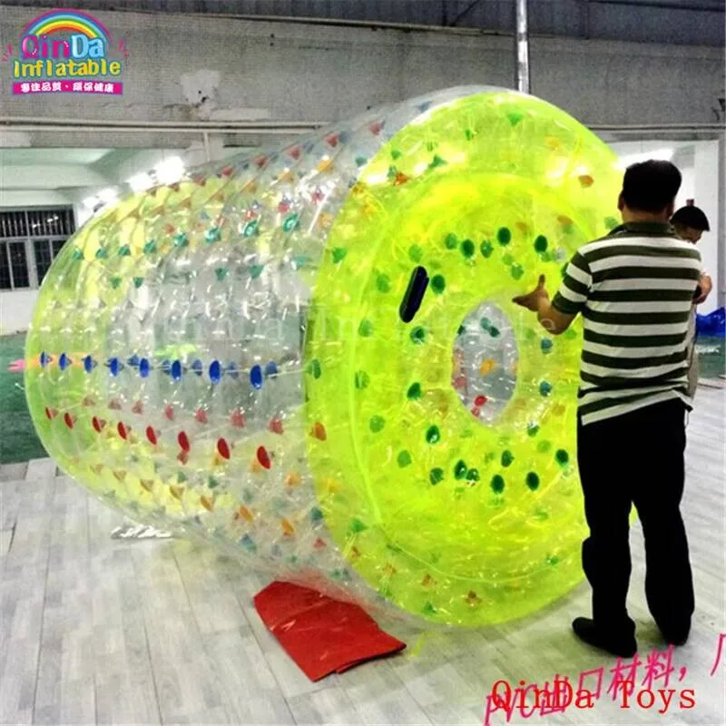 

ir Pump Exciting Bouncing Balls,2.4M Giant Inflatable Water Roller Ball For Sale