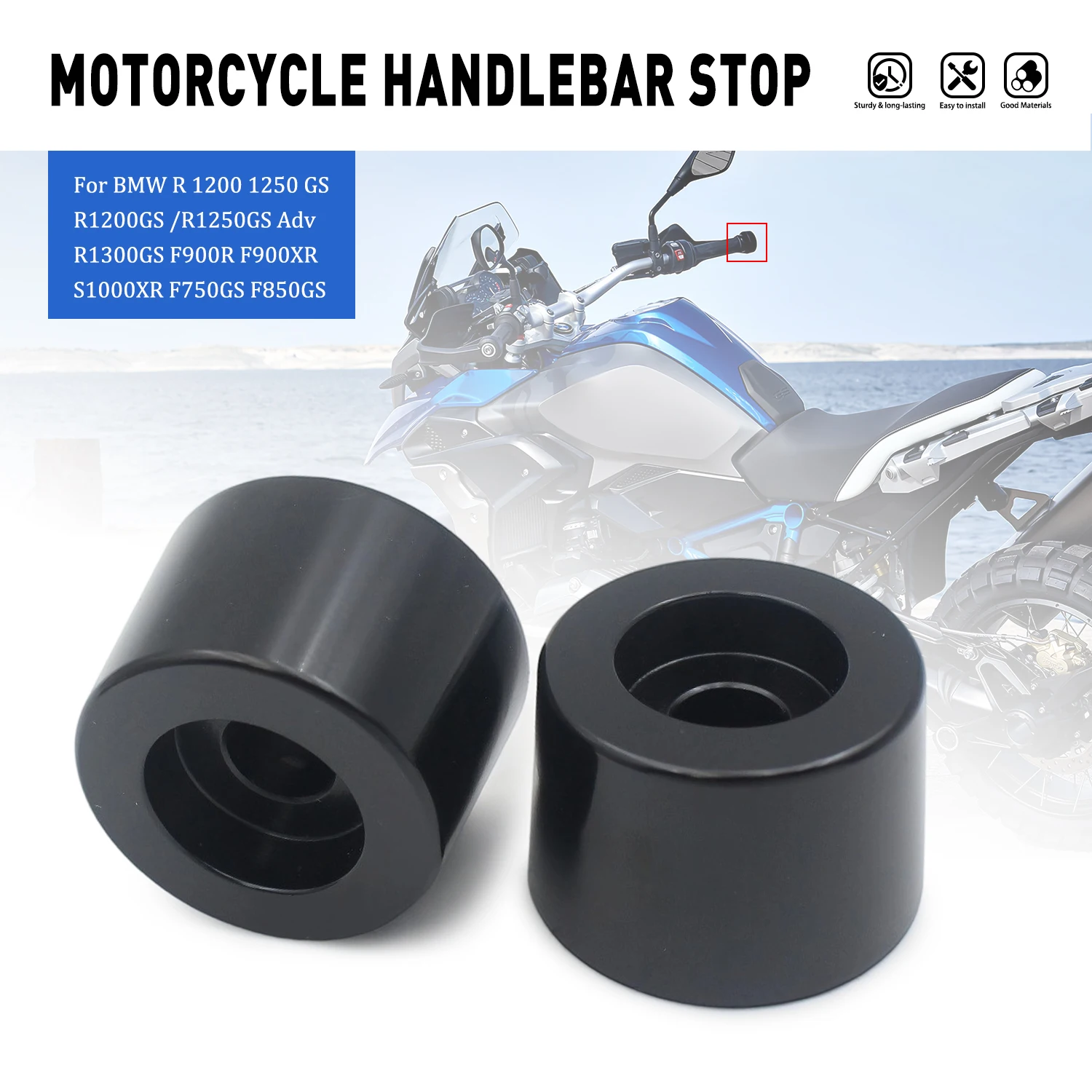 Handle Bar End Plug For BMW R 1200 1250 GS R1200GS/R1250GS Adventure R1300GS F900R XR S1000XR F750GS F850GS 2021 Motorcycle