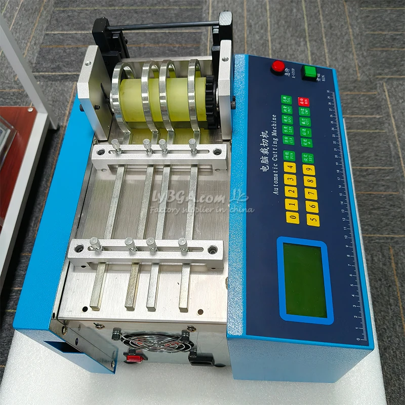 LY 100 Computerized Tube Cutting Machine  Automatic Tube Cutter, 220V, 0-100mm, PVC Heat Shrink Tubing, and Wire Rope Cutter