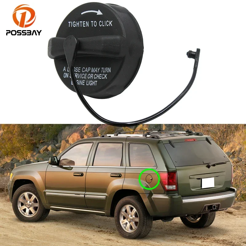 52030377AB Car Fuel Filler Gas Cap with Tether For JEEP CHEROKEE 2000-2017 PATRIOT COMPASS 2008 2009 2010 2011 2012-2016 2017