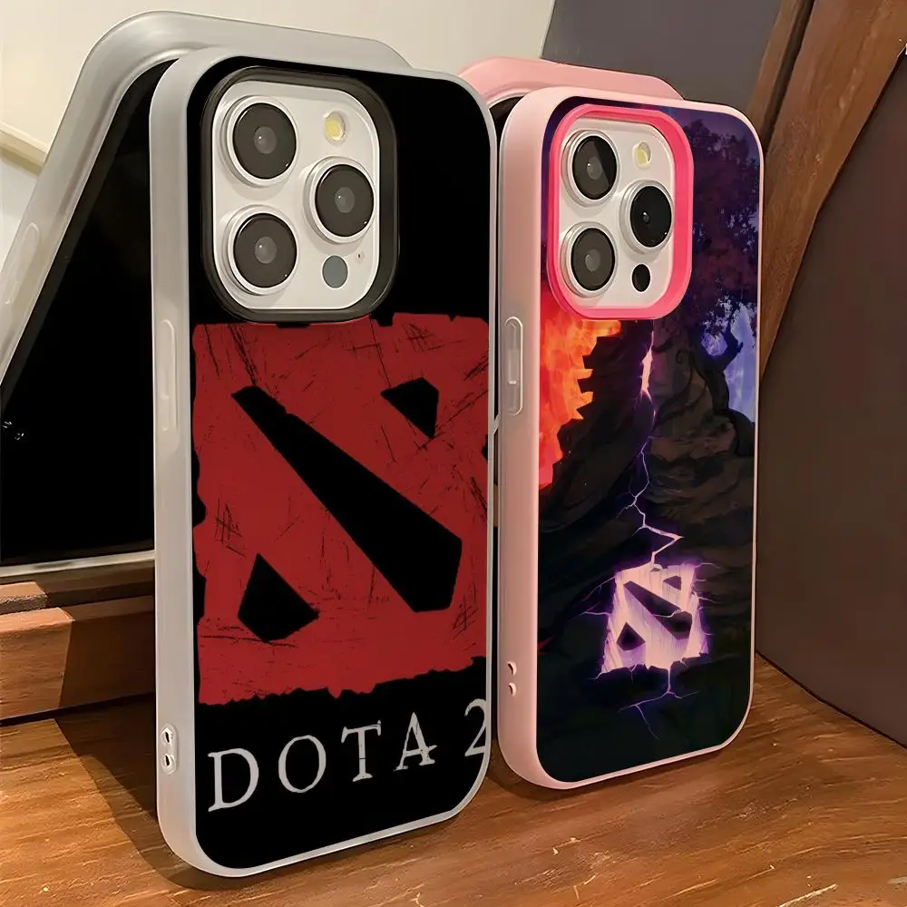 

Game D-Dota Phone Case IPhone 17 Air 16 15 14 Plus 13 Pro Max 2 Soft Frosted Candy Transparent Jelly 2-in-1