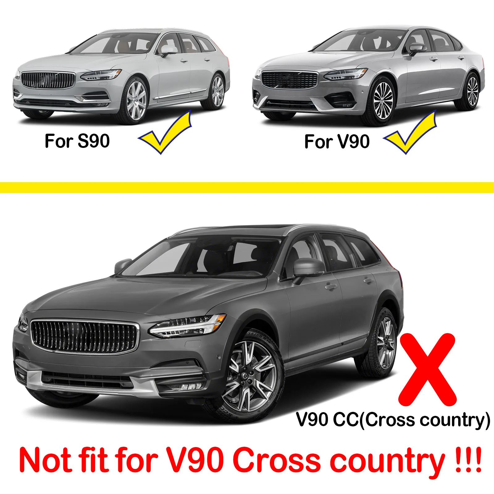 For VOLVO V90 S90 2016 - 2023 Mud Flaps Splash Guard Mudguard Front Rear Molded Fender Car Styling 2017 2018 2019 2020 2022 2021