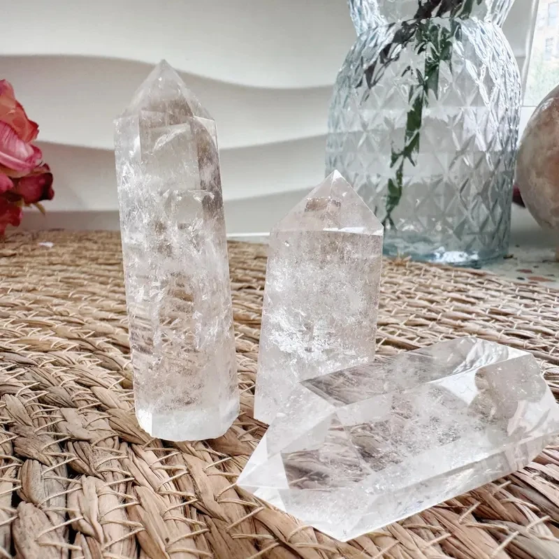 Clear Quartz Crystal Point, High Quality Natural White Crystal Tower, Obelisk Home Decor Ornament, Ideal for Crystal Collection,