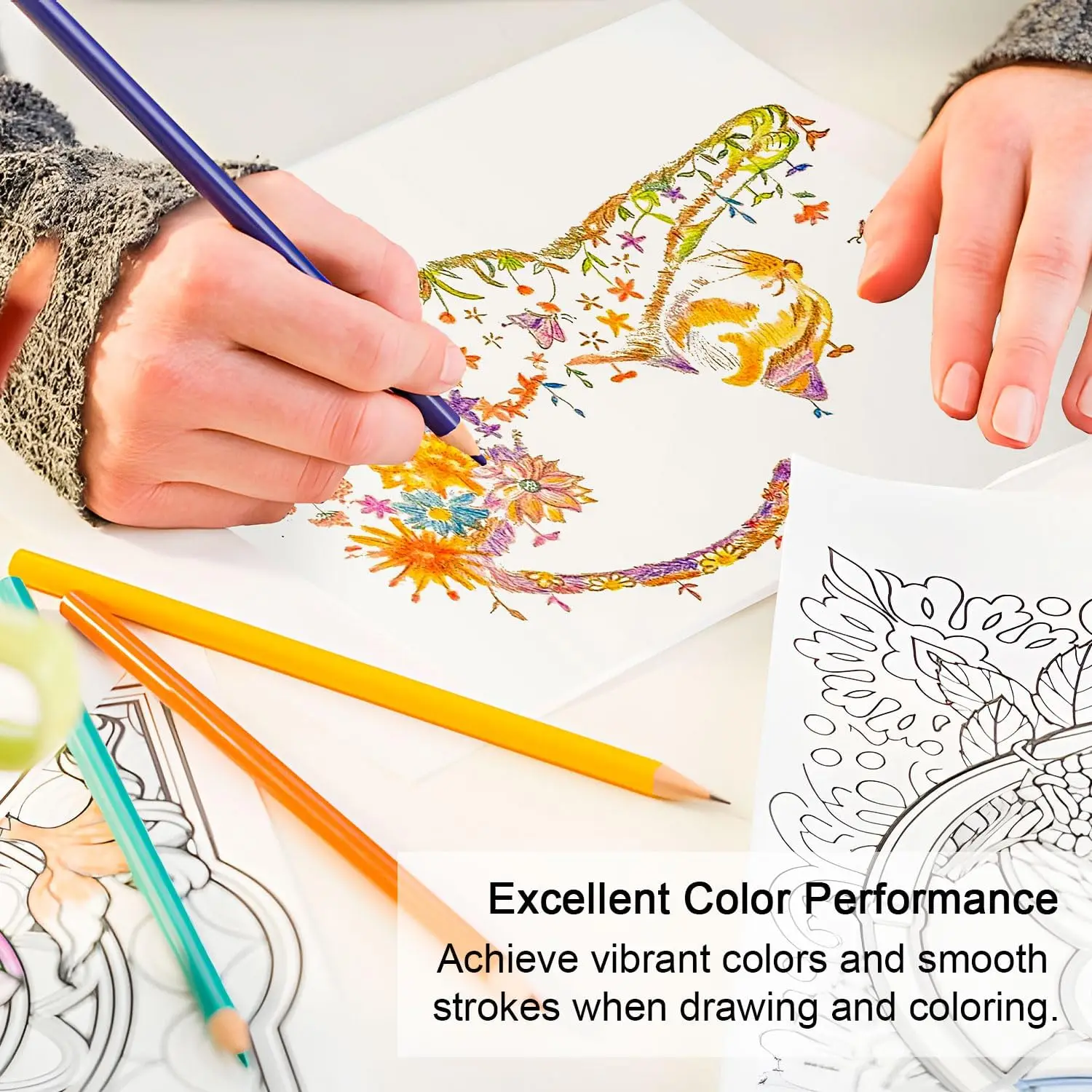 520 Colored Pencils, Professional Oil Based Colored Pencils for Adults, Art Supplies for Drawing Art, Sketching, Shading, Colori