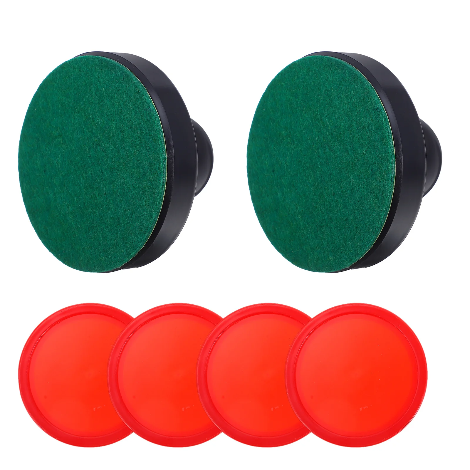

8Pcs Air Hockey Pucks Pushers Replacement Set 76Mm Fits Most Standard Tables Game Room Equipment Accessories Air Hockey Paddles