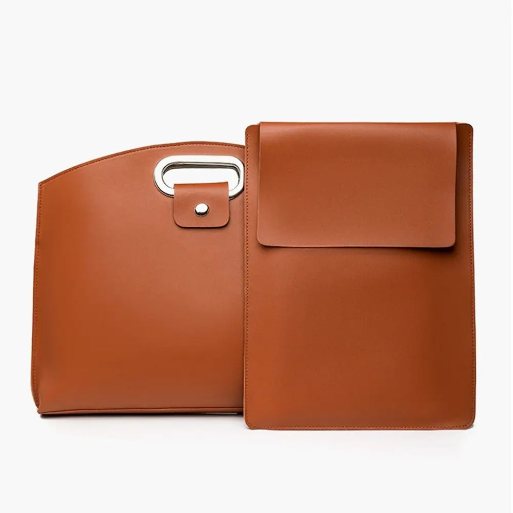 Elegante PU Büro Dokument Einkaufstasche Einfarbig Große Kapazität Datei Tasche Handtasche Laptop Tasche Aktentaschen Frauen