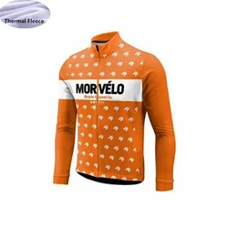 2018 MORVELO Winter men cycling jersey mtb Bike long Sleeve maillot ropa ciclismo quick dry cycling clothing