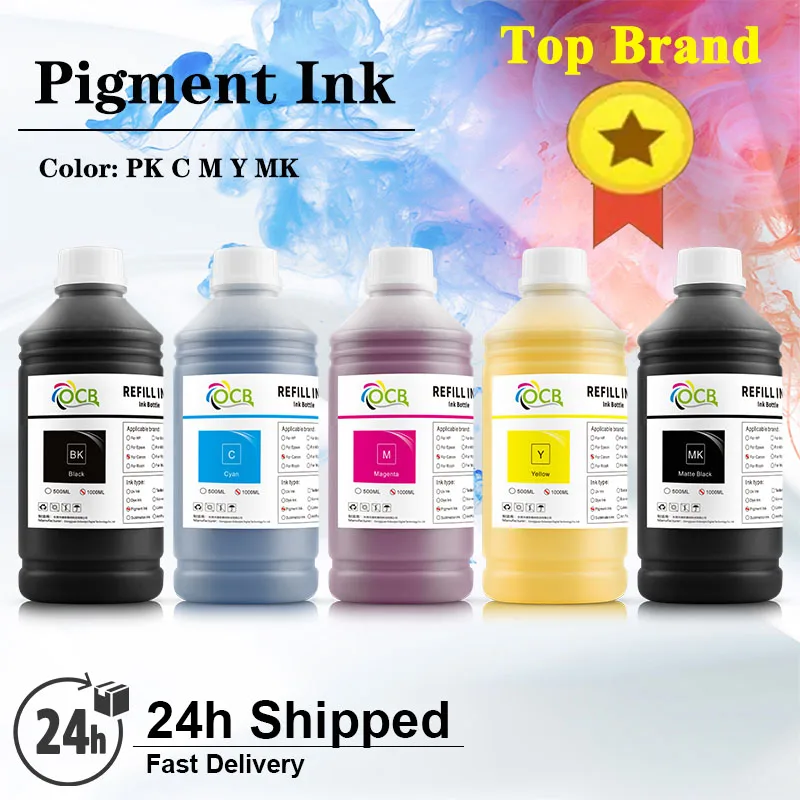 1000ML Pigment Ink For Canon PFI-120 PFI-320 PFI-710 PFI-707 TM200 TM205 TM300 TM305 iPF 830 840 850 TX2000 TX3000 Printer Inks