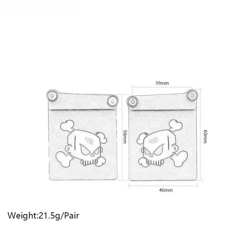 Rubber Quarters Achterspatbord Spatlappen Set voor RC 1/10 Team Losi XXX-SCT TEN-SCTE Baja Rey Desert Truck