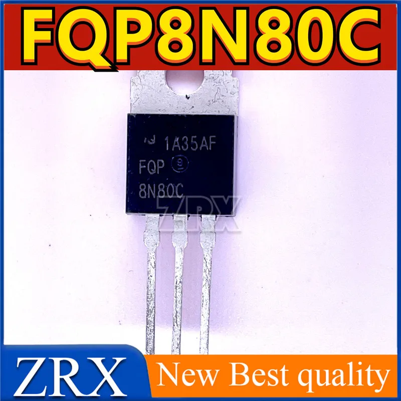 5 шт./лот новый оригинальный FQP8N80C MOSFET TO-220 встроенный пакет