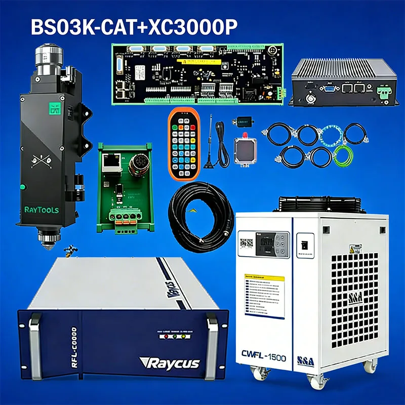 2026 Raytools XC3000P bus BS03K-CAT cutting head Raytools RFL-1500/RFL-2000/RFL-3000/RFL-6000 1.5KW/2KW/3KW laser source