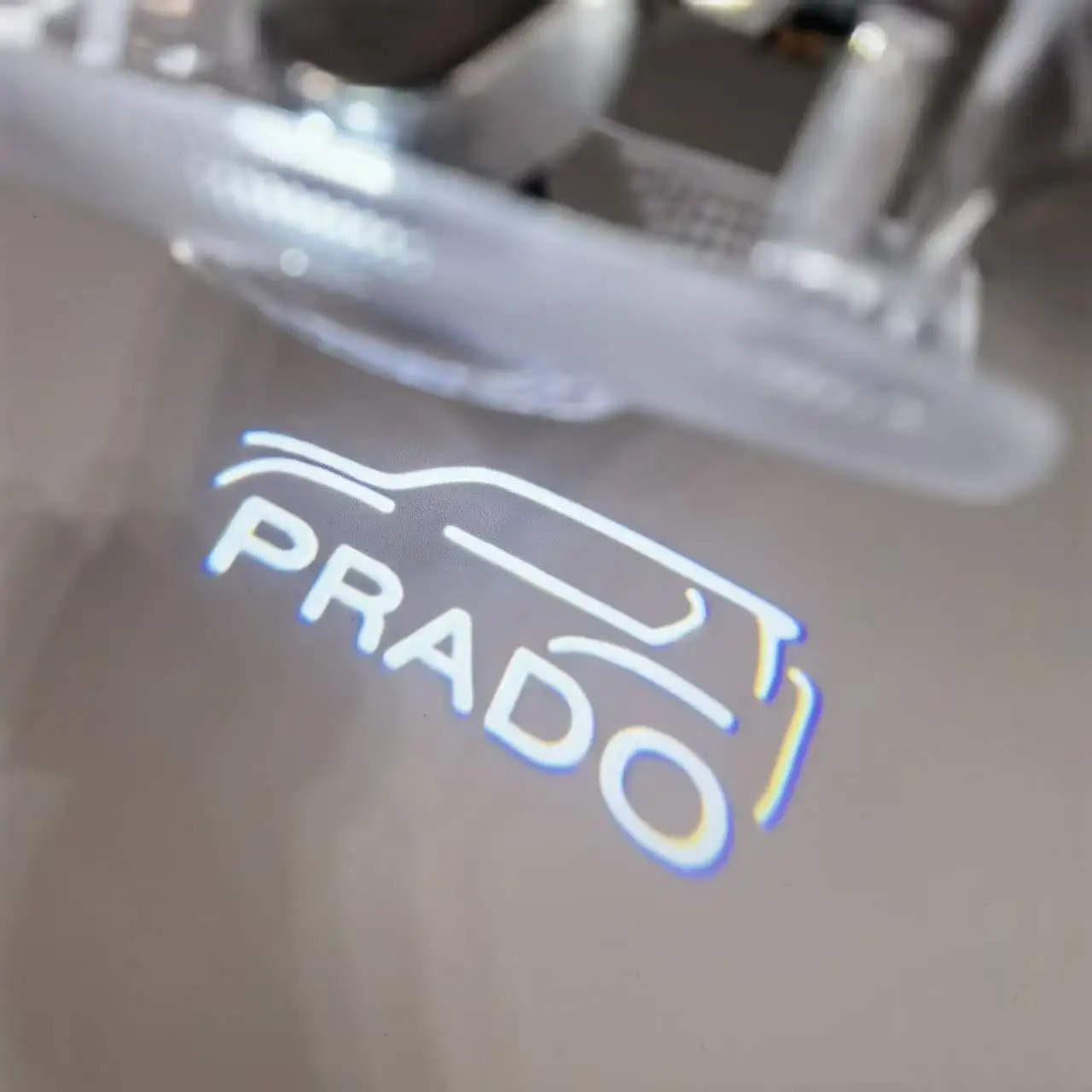2 Stück PRADO Tür-Höflichkeitsleuchte PRADO Ghost Shadow Light Türbeleuchtung Passend für PRADO 150 4000 2700 LED Pfützenlampe Atmosphärenlampe – Detail 2