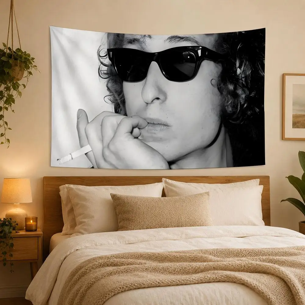Singer Bob D-dylan Tapestry House Bedroom Living Bar Garden Microfiber Decoration Background
