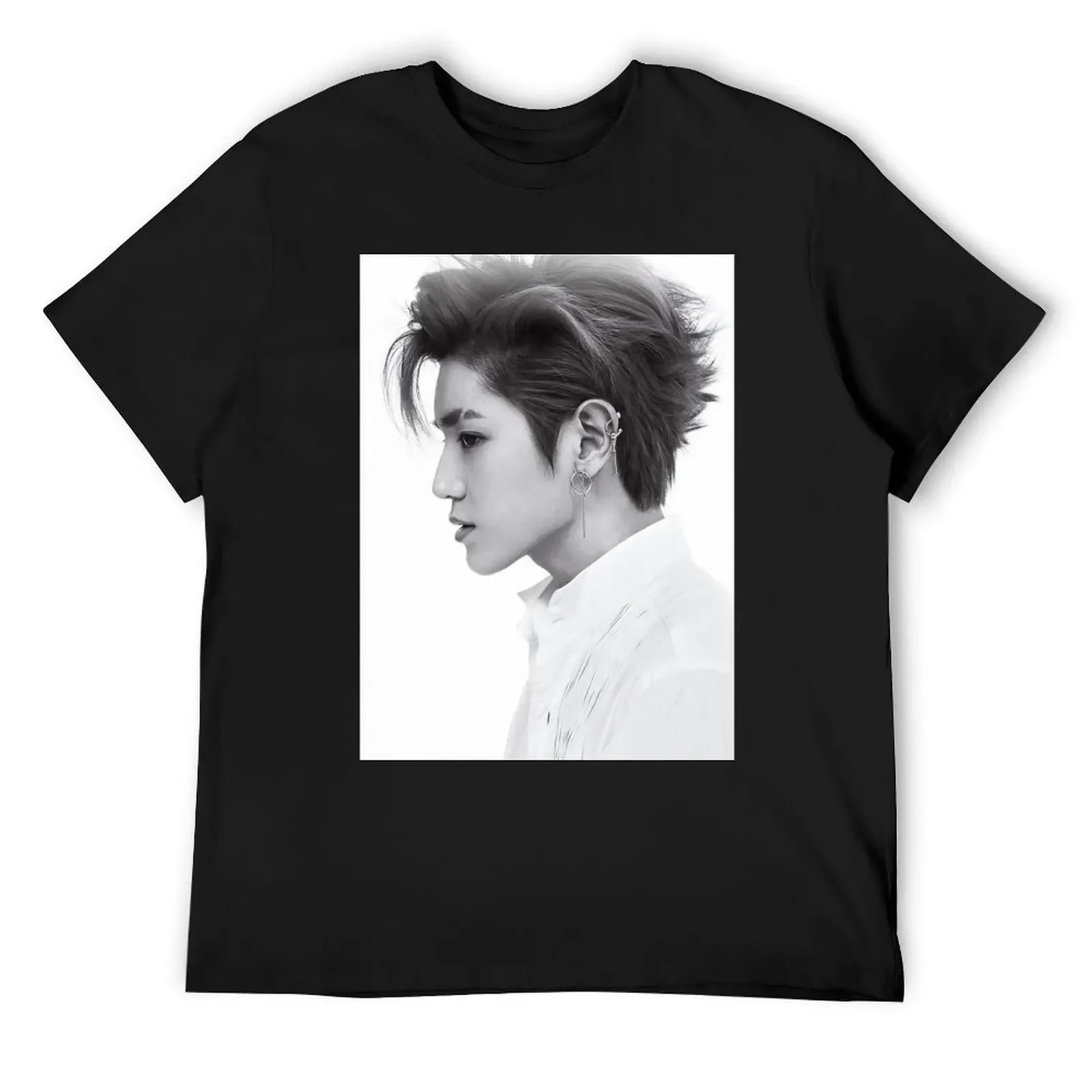 Lee Taeyong T-Shirt oversizeds oversized graphic t shirt vintage blacks t shirt men